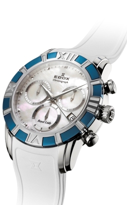 Edox Ladies 10405 357B NAIN Royal Lady Chronograph Watch